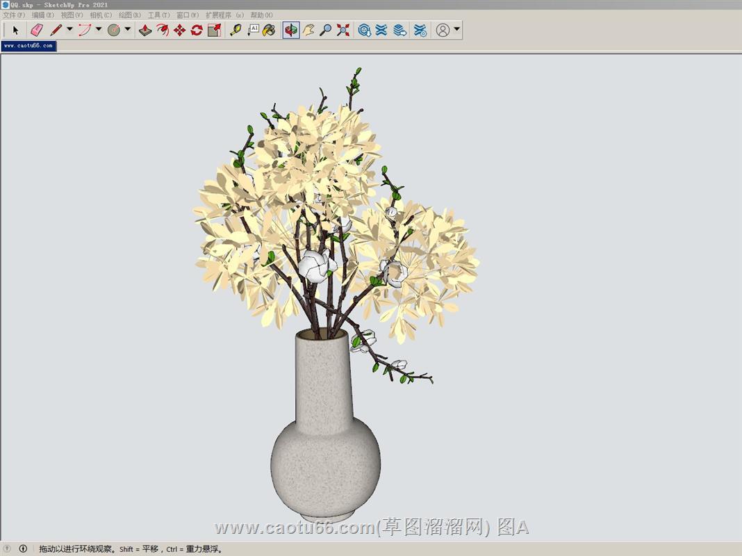 花瓶装饰摆件SU模型