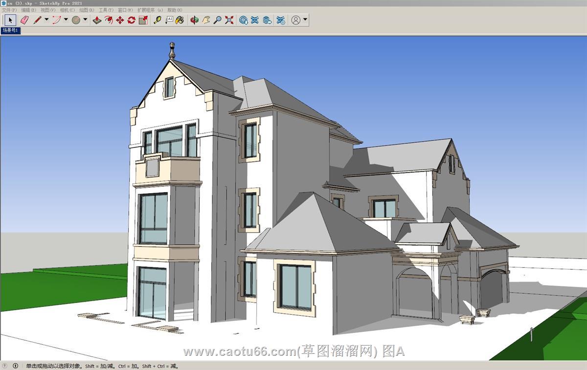 欧式住宅别墅SU模型
