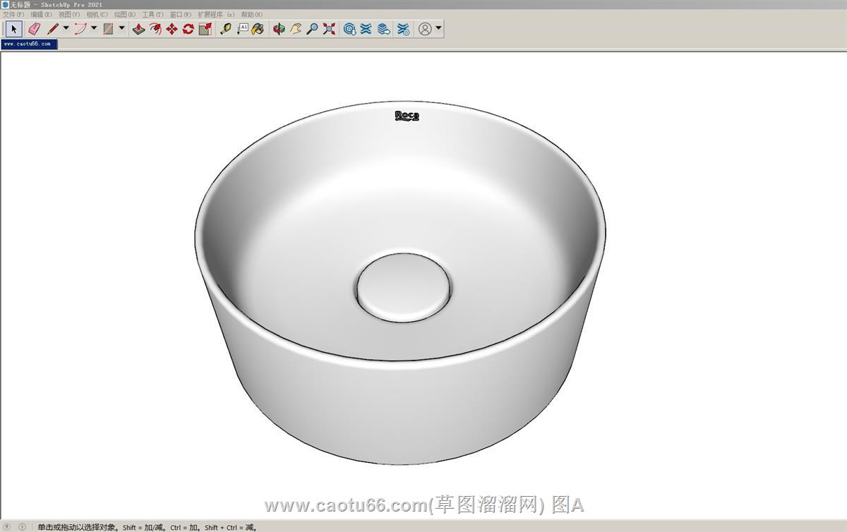 圆形洗手盆SU模型
