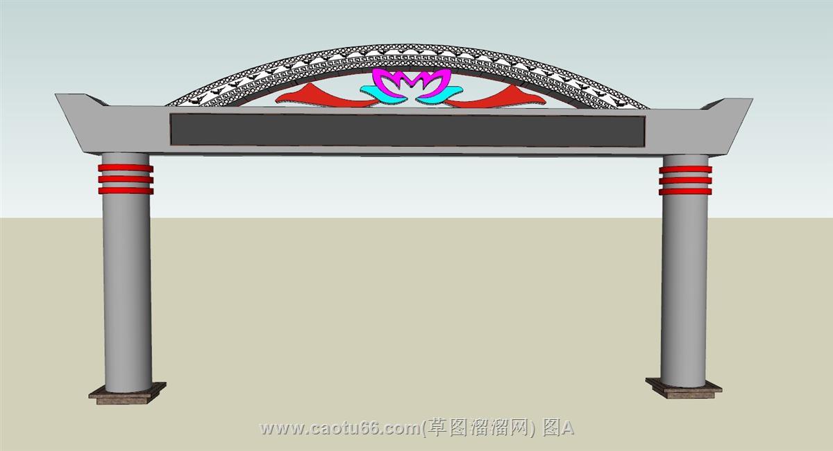 越南大门SU模型