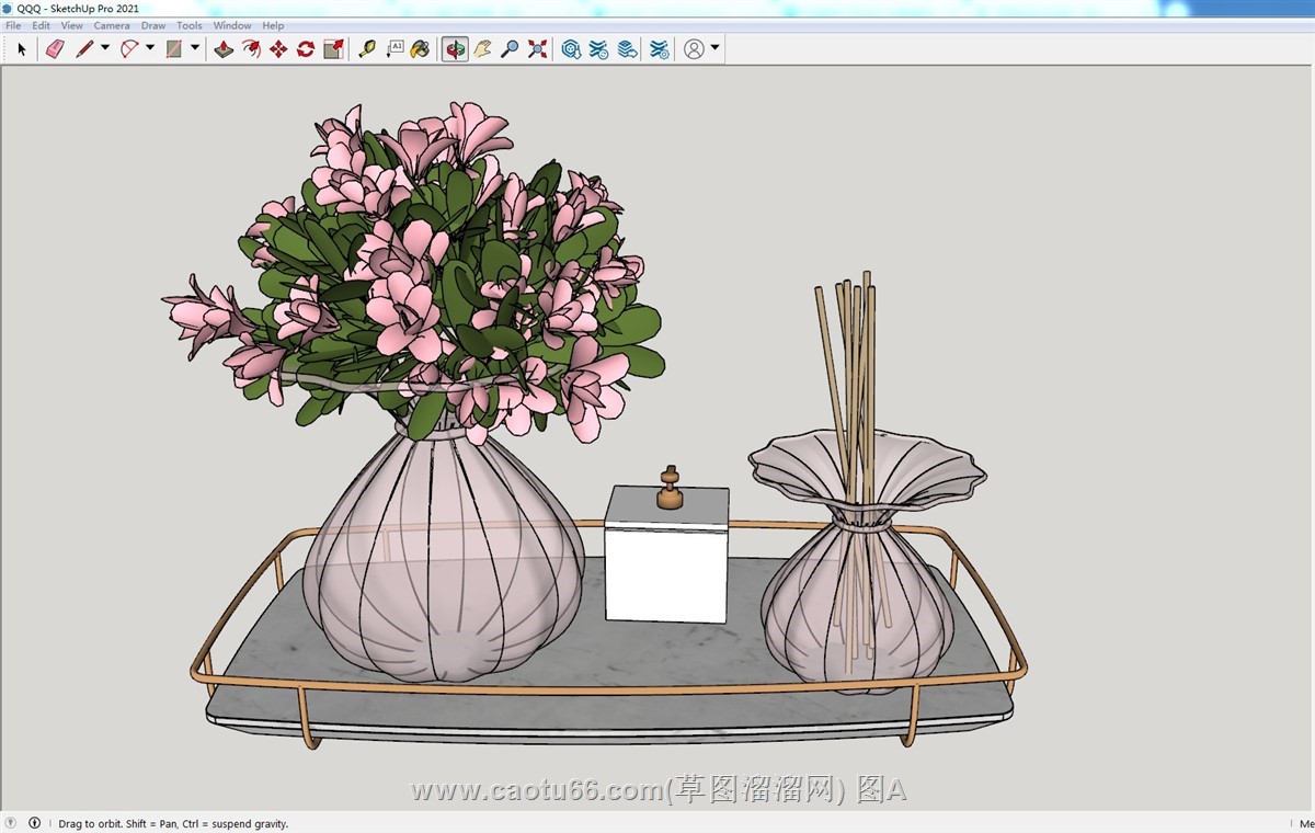 香薰花瓶SU模型