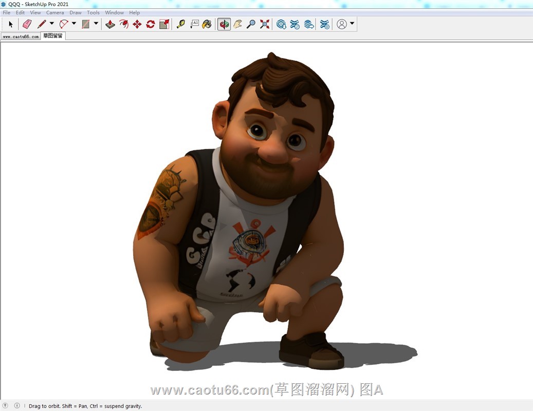 大兄弟动漫人物SU模型