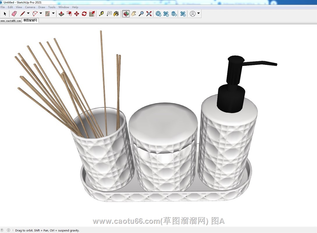 沐浴露洗发水香薰SU模型
