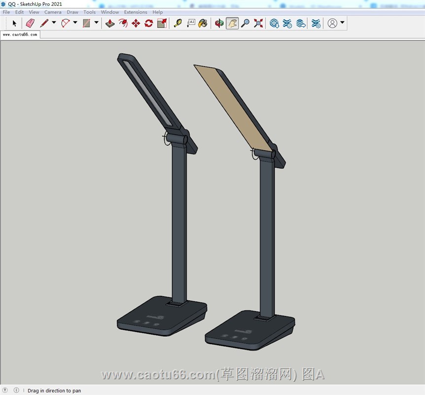 led台灯桌灯SU模型