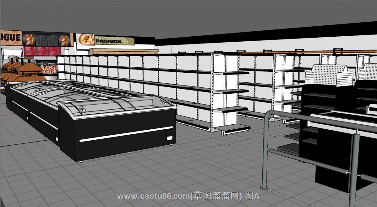 生鲜超市SU模型