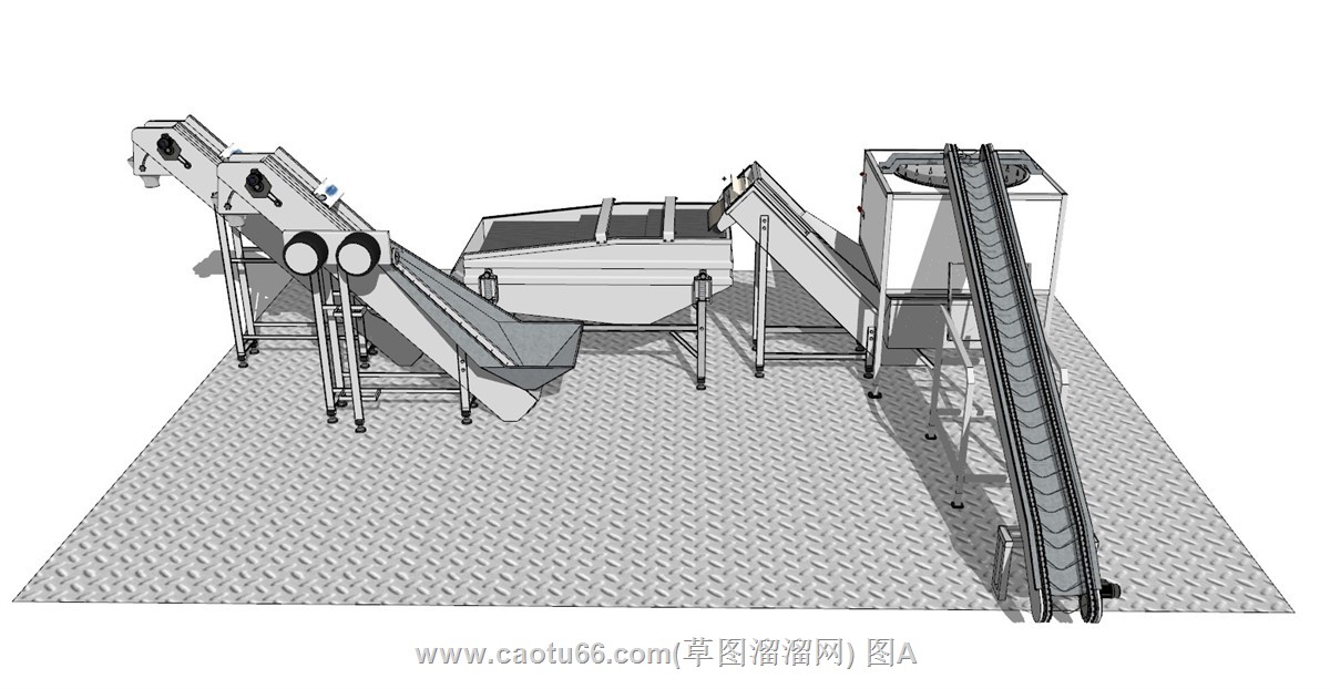工业输送设备SU模型