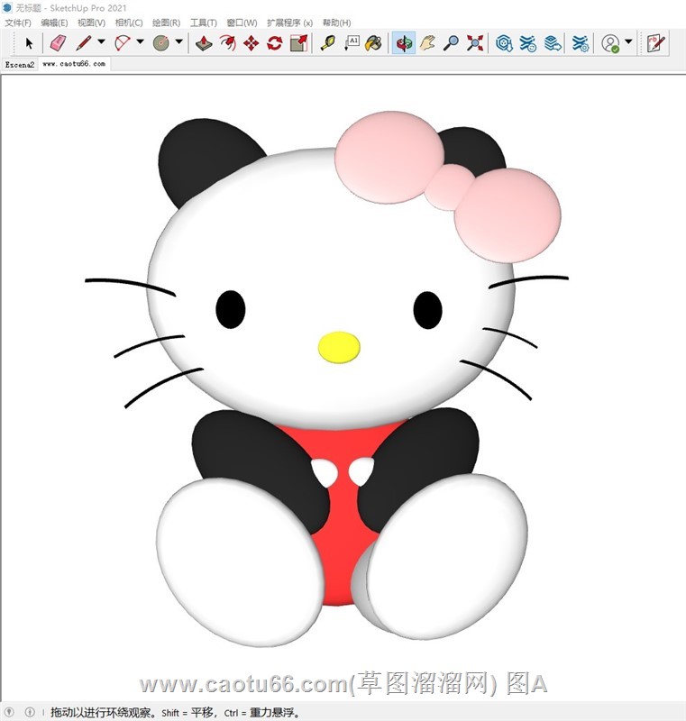 HelloKitty卡通猫SU模型