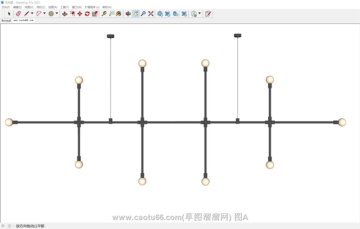 枝形吊灯的SU模型