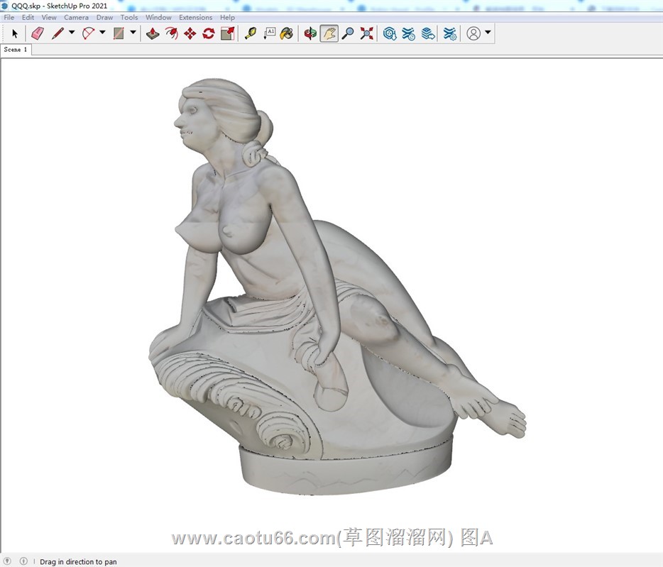 欧洲女性雕塑SU模型