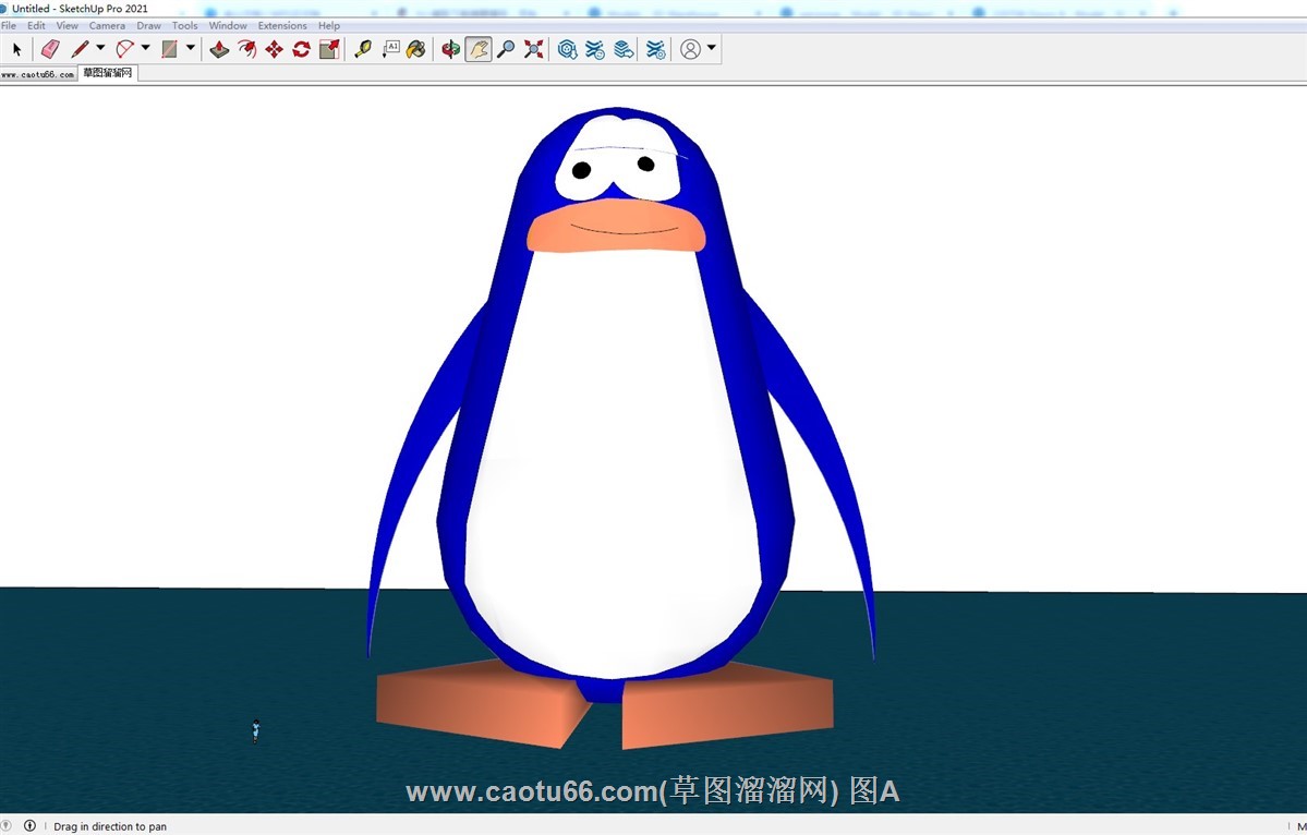 卡通企鹅的SU模型