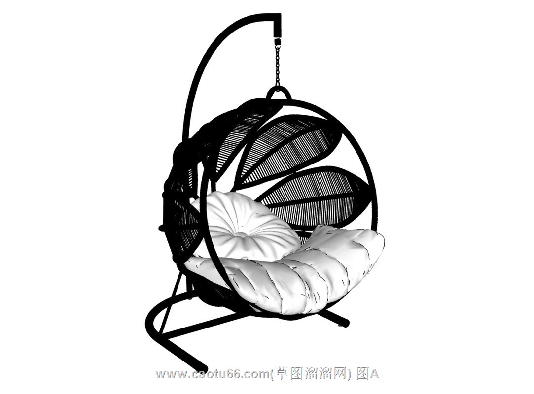 吊篮椅吊椅的SU模型
