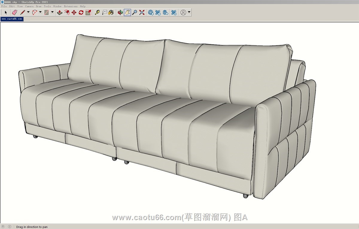 沙发家具的SU模型