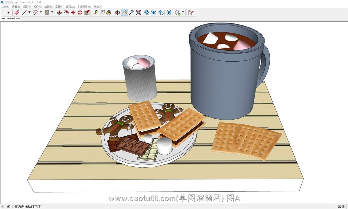 饼干食物的SU模型