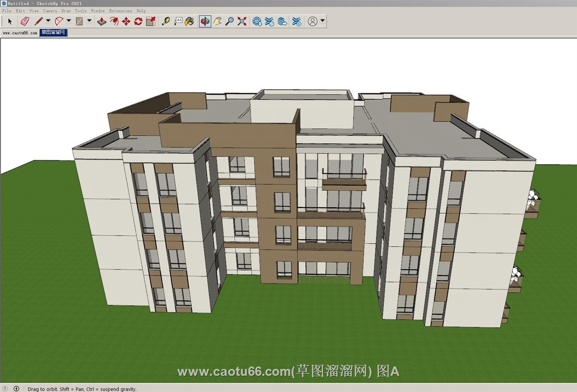 公共建筑的SU模型