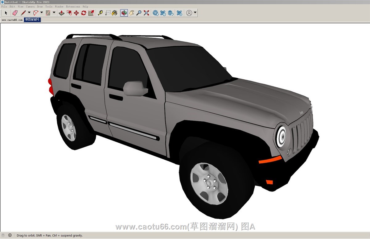 JEEP汽车越野车的sketchup模型