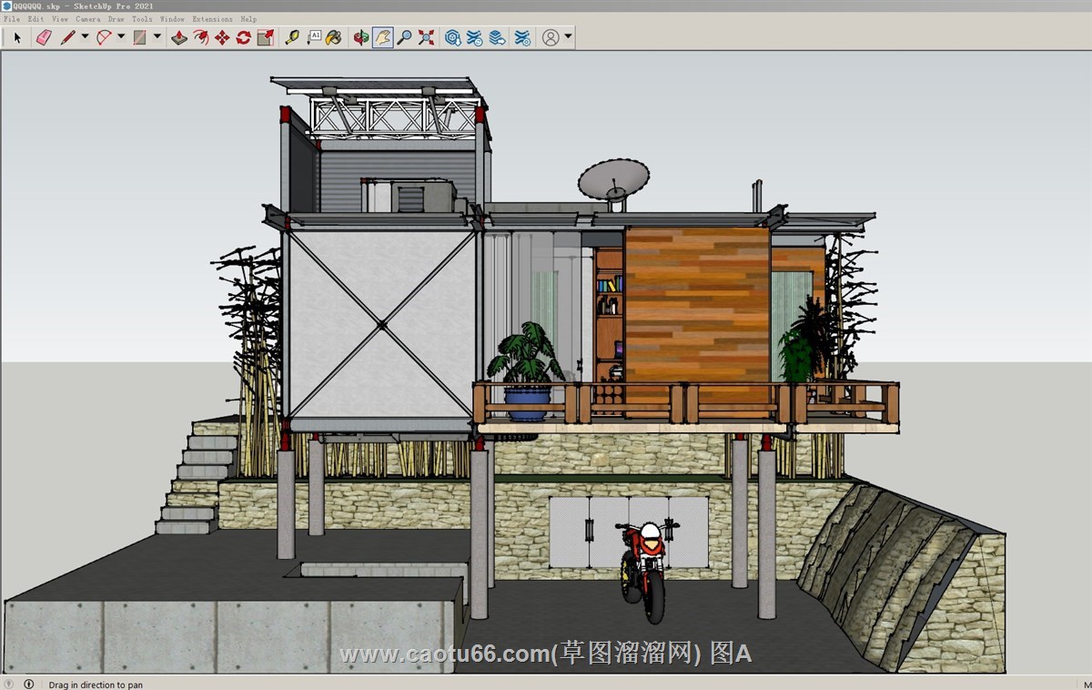集装箱住宅的sketchup模型