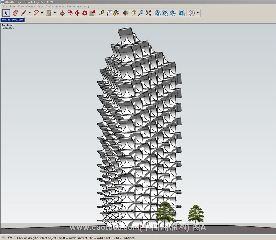 异形建筑的sketchup模型