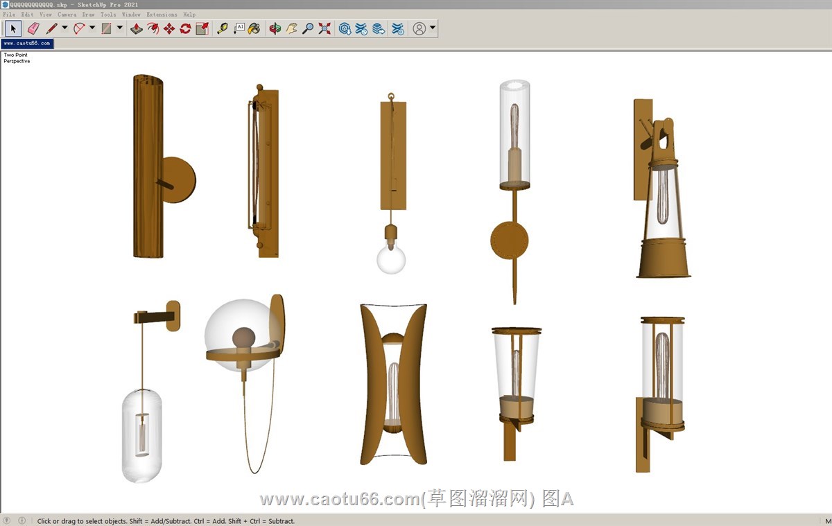壁灯灯具的sketchup模型