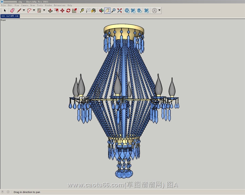 水晶吊灯的sketchup模型