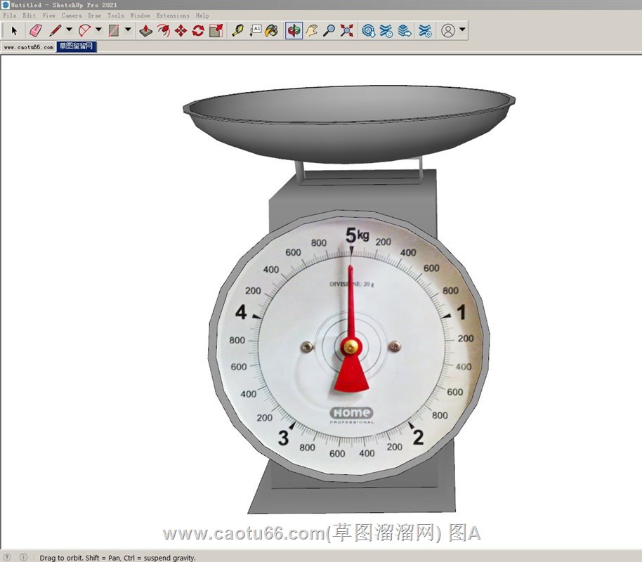 天平秤的sketchup模型
