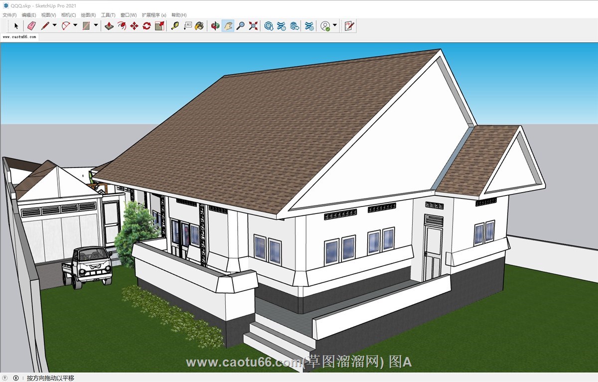 新西兰住宅房屋的sketchup模型