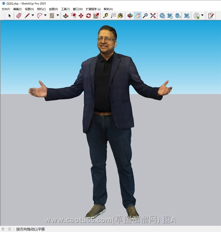 商务老板人物的sketchup模型