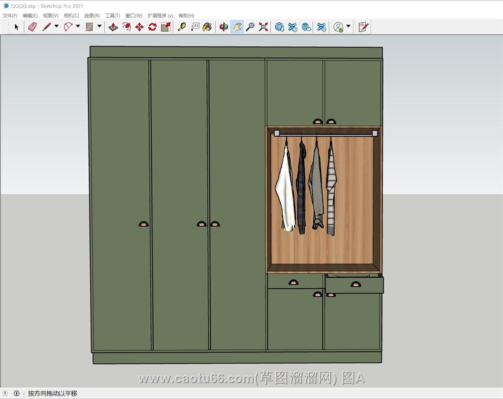 衣柜的sketchup模型