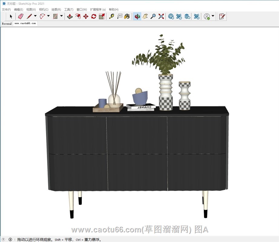 边柜的sketchup模型