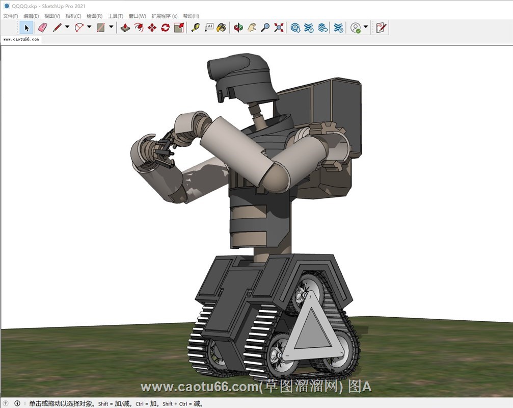 科幻机器人的sketchup模型