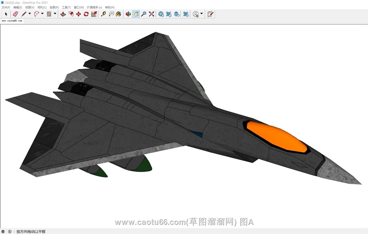 科幻第八代战斗机的sketchup模型
