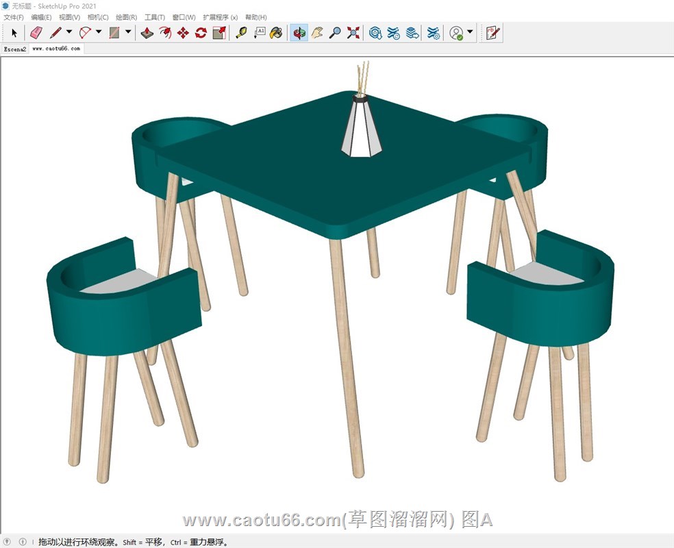 餐桌椅的sketchup模型