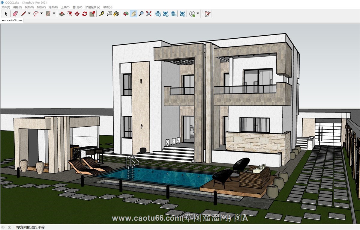 别墅住宅的sketchup模型