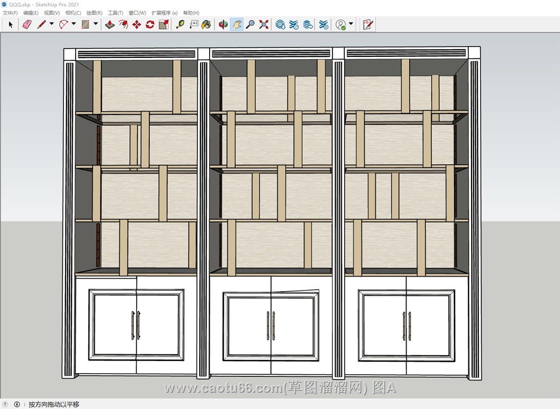 展示柜的sketchup模型