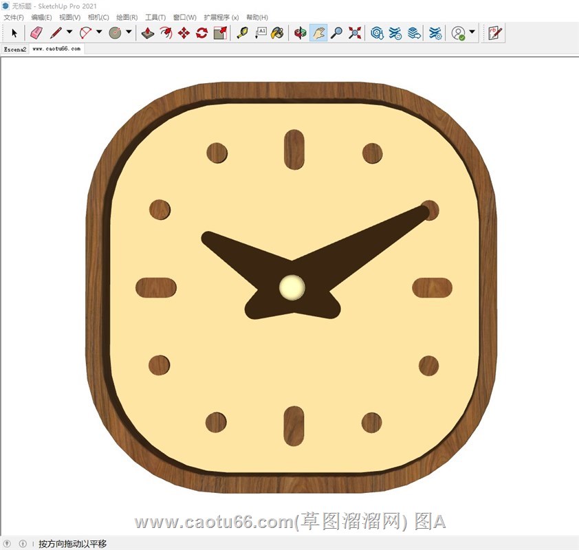 儿童时钟的sketchup模型