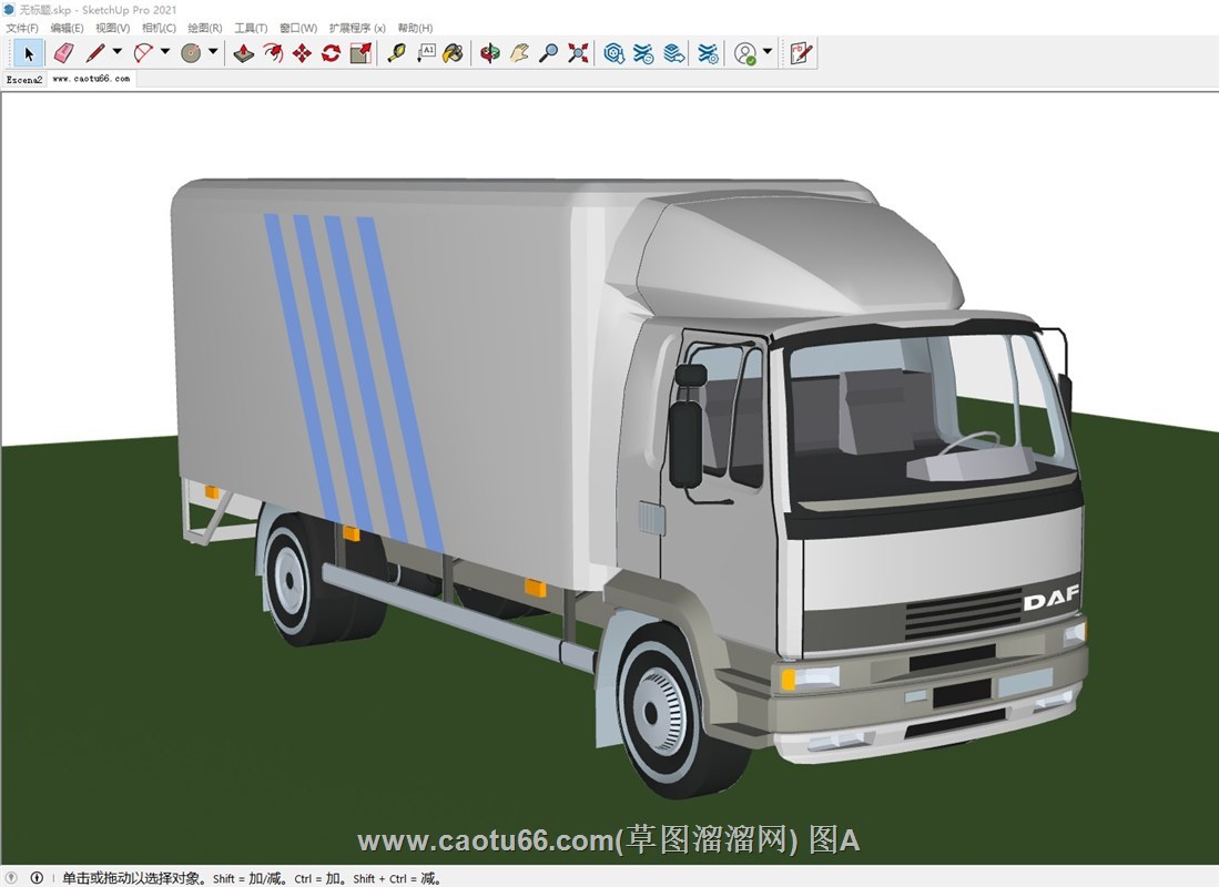 箱式小货车的sketchup模型