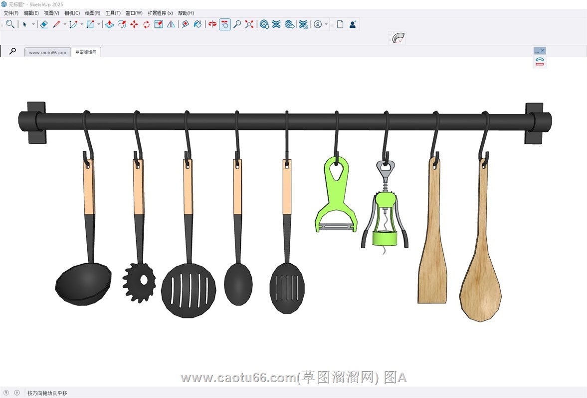 厨具勺子启瓶器削皮器的sketchup模型