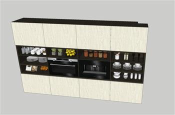 装饰柜组合柜柜子家具的su模型