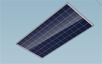 太阳能板能源光源SU模型