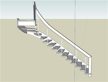 扶梯楼梯SU模型