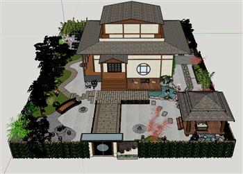 日式庭院别墅SU模型