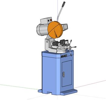 切割机机械su模型(ID26733)