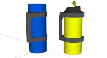 保温瓶保温杯水杯SU模型
