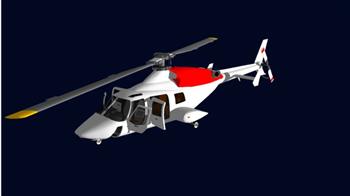 直升飞机救援飞机su模型库(ID27351)