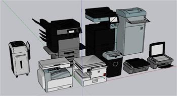 打印机SU模型