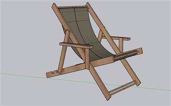 折叠椅子SU模型