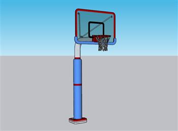 篮球架篮球框SU模型