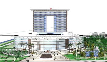 医院建筑SU模型