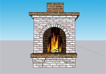 壁炉火炉暖炉SU模型