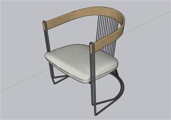 扶手椅椅子SU模型