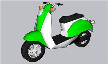 摩托车电车电动车SU模型